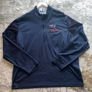 NEW: Nike Dry Fit- Patriots Half Zip